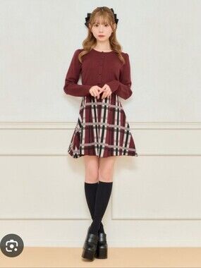 Apres jour burgandy stripped one piece long sleeve knit dress